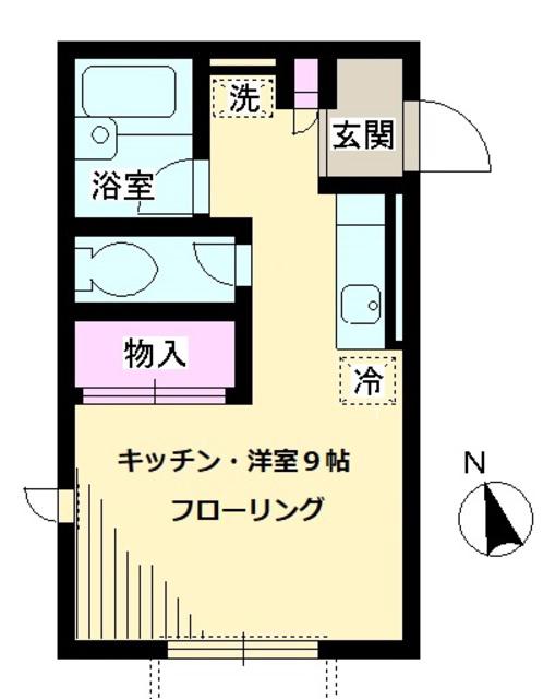 HEIM 匠(ワンルーム/1階)の間取り写真