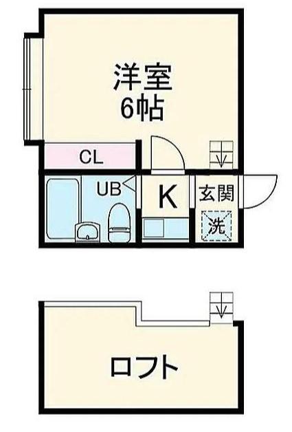 ローズアパートR56番館(1K/1階)の間取り写真