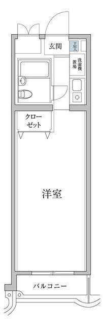 マイステージ中野II(ワンルーム/3階)の間取り写真