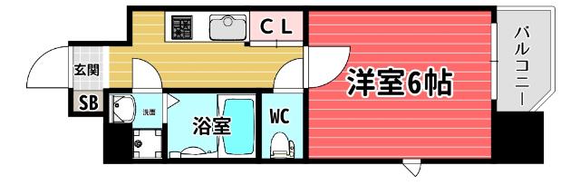 DOLCE(1K/10階)の間取り写真