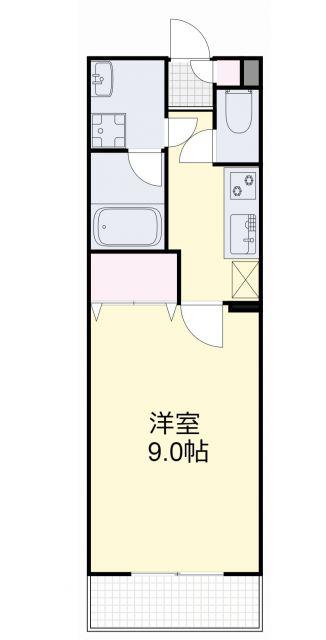 ゲパール高島駅前(1K/1階)の間取り写真