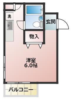 静岡鉄道静岡清水線 県立美術館前駅 徒歩8分 3階建 築39年(ワンルーム/1階)の間取り写真