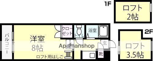 リンクベース(ワンルーム/1階)の間取り写真