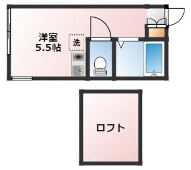 アンフィニ鶴見市場(ワンルーム/2階)の間取り写真