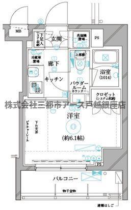 REALIZE平和島(1K/2階)の間取り写真