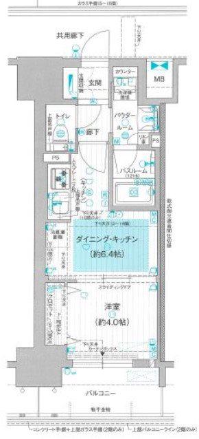 プレサンスロジェ名古屋駅前(1DK/2階)の間取り写真