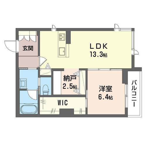 クレスティーク(1SLDK/3階)の間取り写真