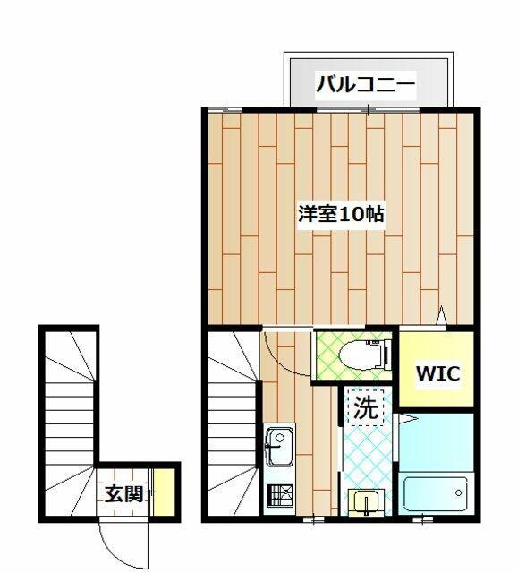 ラエストレージャ(1K/2階)の間取り写真