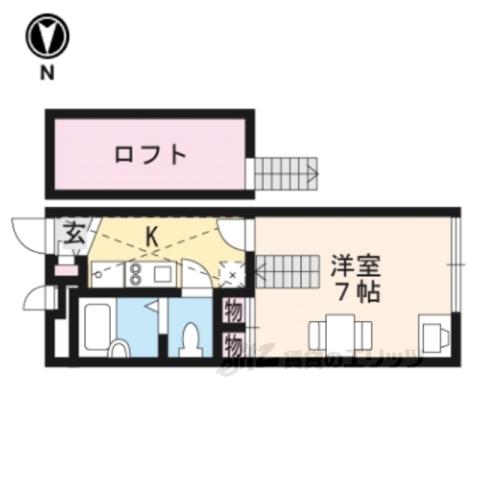 レオパレスサニーコート西村(1K/2階)の間取り写真