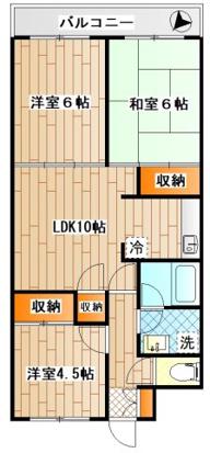 コート・ドゥ・ピエール(3LDK/3階)の間取り写真