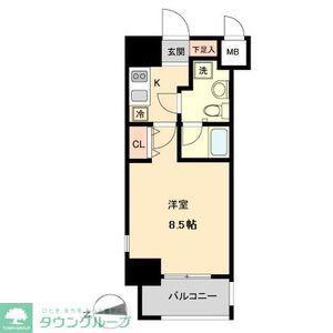 ASレジデンス上前津(1K/4階)の間取り写真