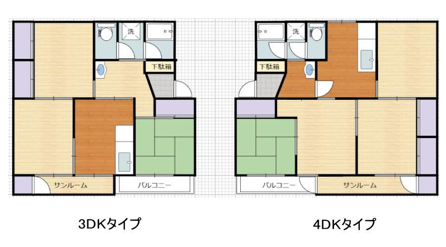 S・RESIDENCE(3DK/4階)の間取り写真