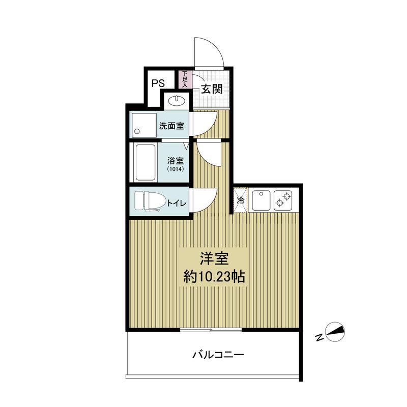 ARTIZA西長堀(ワンルーム/10階)の間取り写真