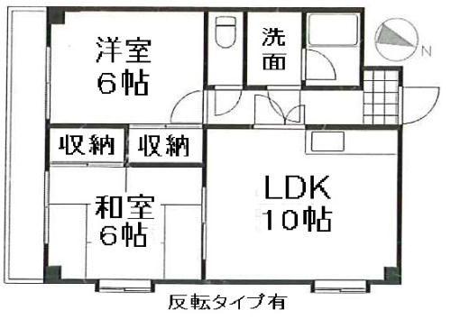 プーテゥジュール1番街(2LDK/6階)の間取り写真