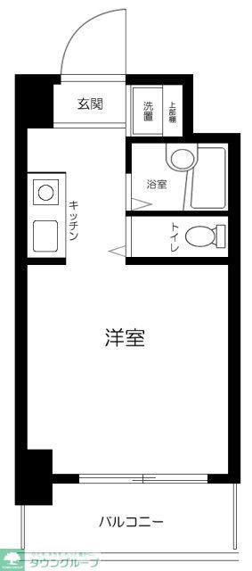 パークノヴァ鶴見(ワンルーム/7階)の間取り写真