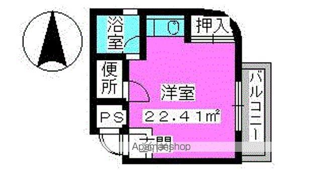ラフォーレ四季(ワンルーム/3階)の間取り写真