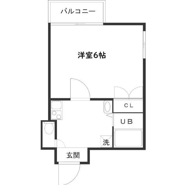 アーバンライフ大井町(1K/4階)の間取り写真