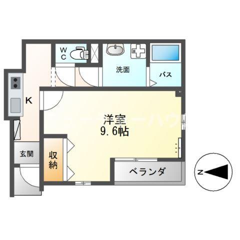 ルミナスメゾン(1K/1階)の間取り写真