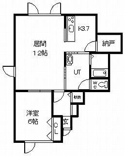 ベラ・カーサ神楽(1LDK/1階)の間取り写真