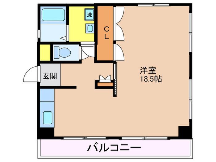 手嶋ビル(ワンルーム/3階)の間取り写真