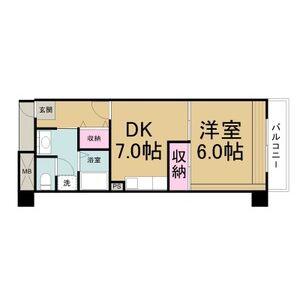 アーバンドエル新栄(1DK/5階)の間取り写真