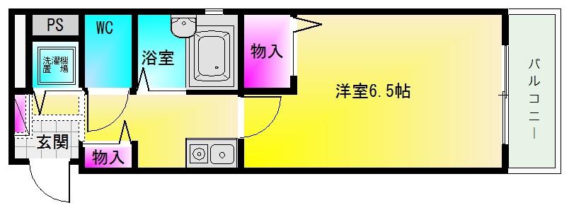 ノーブル・メゾン(1K/1階)の間取り写真