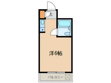 田園調布リバーサイドハイツ(ワンルーム/1階)の間取り写真