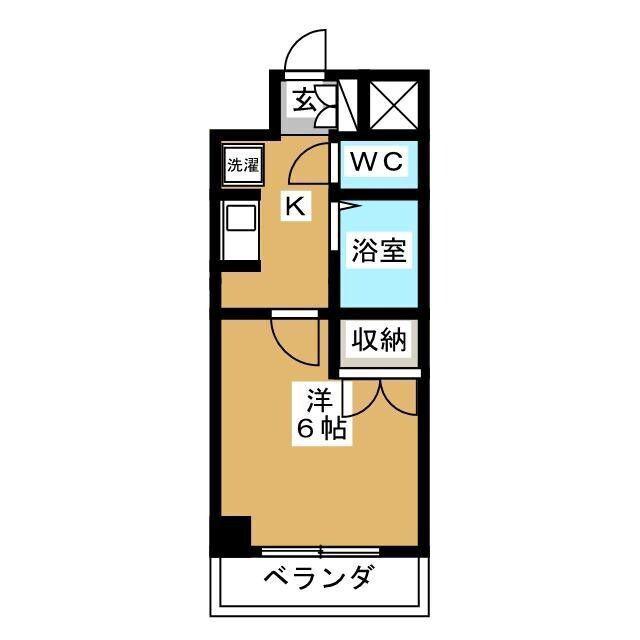 リヴェールビッグパイン(1K/5階)の間取り写真