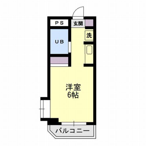 エトワール多摩川(1K/2階)の間取り写真