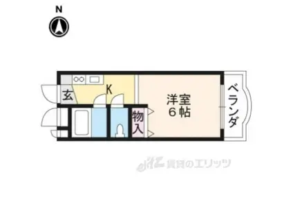 三宅マンション(1K/2階)の間取り写真