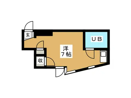 朝霞ロイヤルコーポ(ワンルーム/3階)の間取り写真