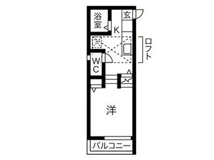 地下鉄桜通線 鳴子北駅 徒歩5分 2階建 築8年(1K/2階)の間取り写真