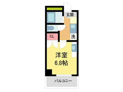リッチライフ甲子園VIII(1K/1階)の間取り写真