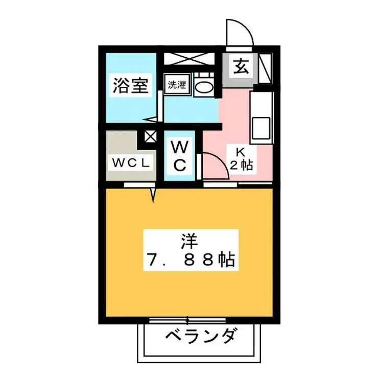 コンフォートモナリエ 2階階 間取り