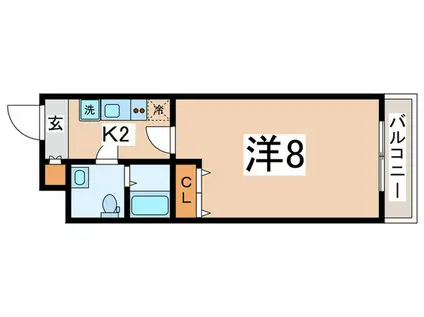 レグルス阿倍野(1K/6階)の間取り写真