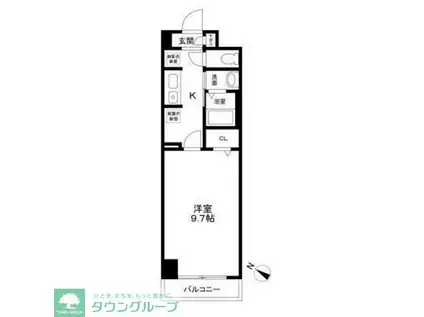 サンパーク妙典(1K/3階)の間取り写真