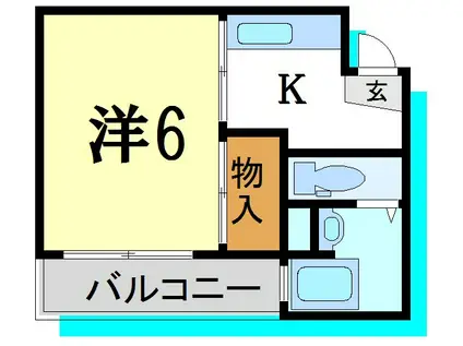 ステーションサイドコシベ(1K/4階)の間取り写真