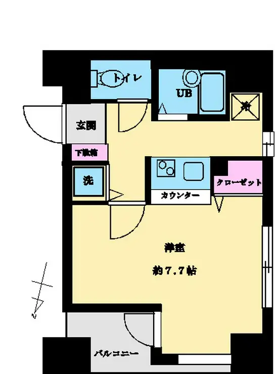 メインステージ六本木 4階階 間取り