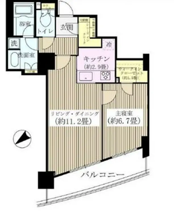 マークスタワー 23階階 間取り
