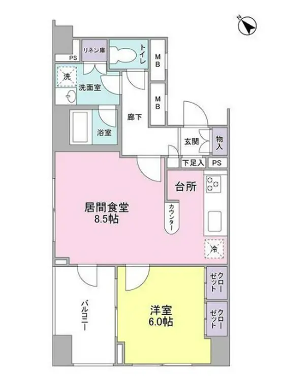アルス中目黒ヴィルトレーテ 3階階 間取り