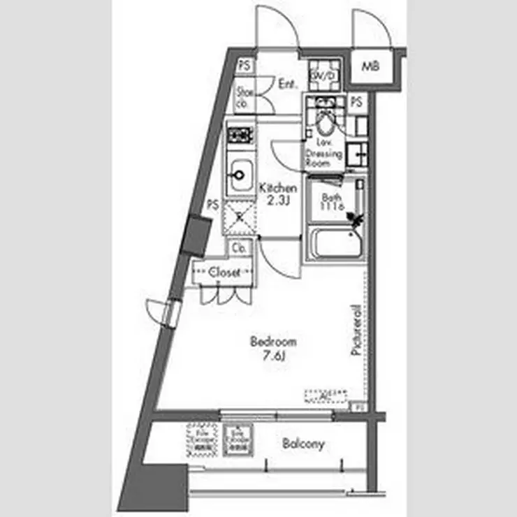 プラウドフラット三軒茶屋 9階階 間取り