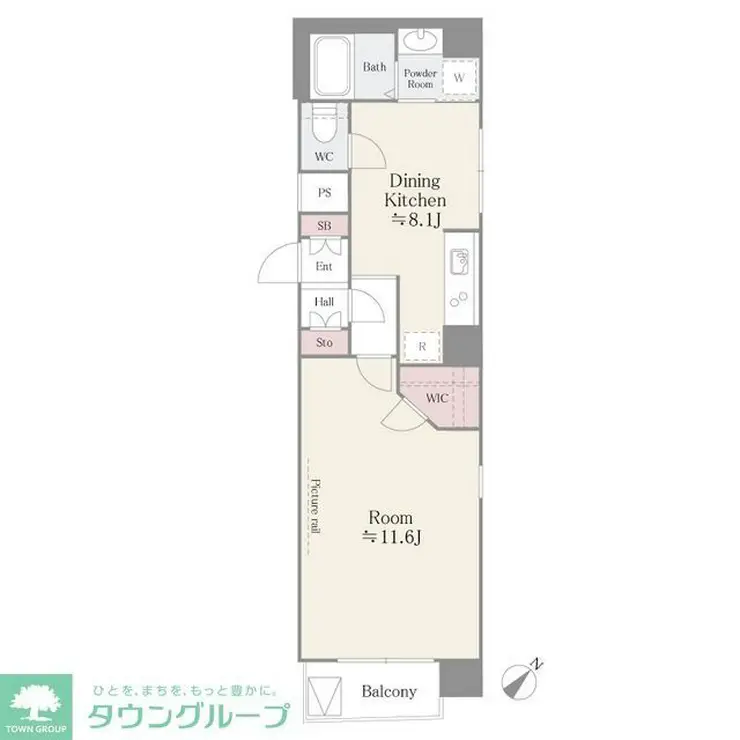 アルテーヌ新横浜 8階階 間取り