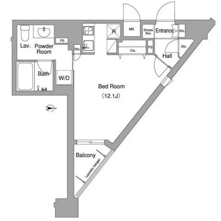 コンフォリア下北沢 9階階 間取り