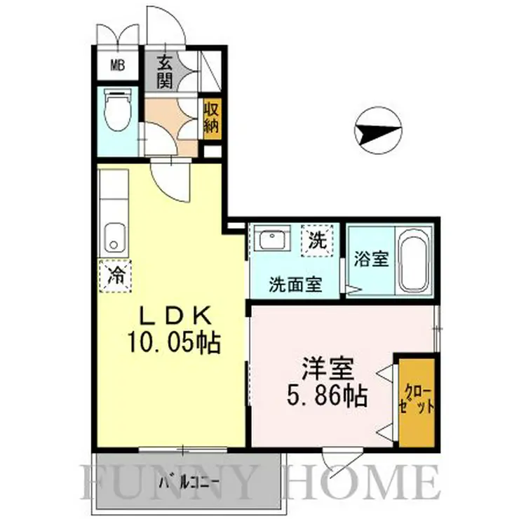 ナチュール浜田山 4階階 間取り