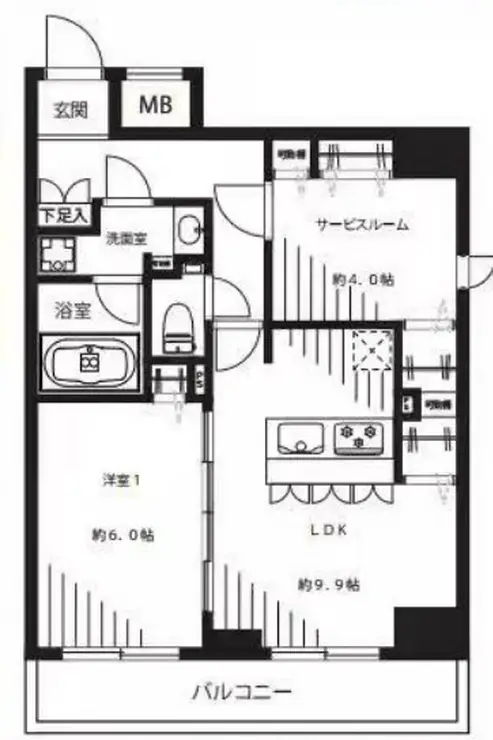 メインステージ入谷II 10階階 間取り