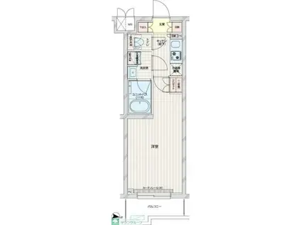 ルーブル練馬赤塚(1K/3階)の間取り写真