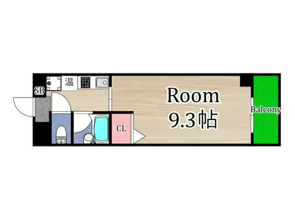 ギャレ グラン(1K/4階)の間取り写真