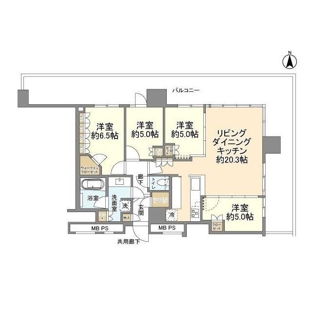 THE TOWER 湘南辻堂(4LDK/13階)の間取り写真
