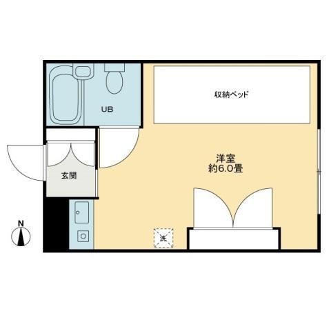 フォレスト錦町(ワンルーム/3階)の間取り写真