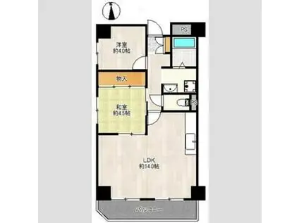 レクシア布施(3DK/7階)の間取り写真